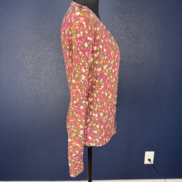 Merona Pink and Brown Cardigan Sweater, Size XS - Picture 5 of 8